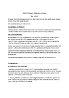 WOOL Board Minutes 09MAY18