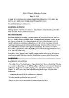 WOOL Board Minutes 13JUNE18