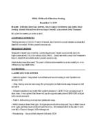 WOOL Board Minutes 11DEC19